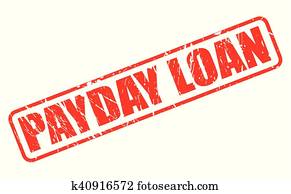 PAYDAY LOAN red stamp text