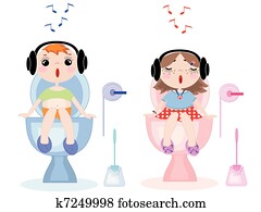 Toilet symbols, vector Toilet symbols, vector