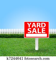Yard sale sign Yard sale sign
