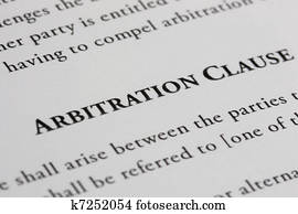 arbitragem, cláusula