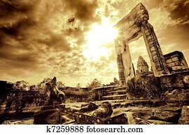 Doorway in temple ruin