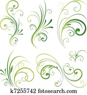 Floral scroll ornament Floral scroll ornament