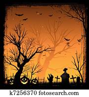 Halloween frame Halloween frame
