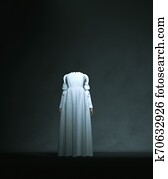 Headless ghost woman in white Headless ghost woman in white