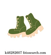 Hiking boots vector Hiking boots vector