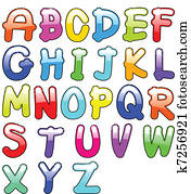 kindisch, alphabet kindisch, alphabet