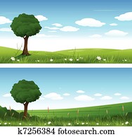 Nature summer landscape Nature summer landscape