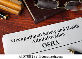 OSHA on a paper. OSHA on a paper.