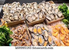 seafood on ice seafood on ice
