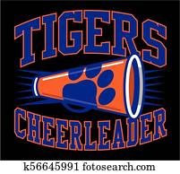 tigers cheerleader tigers cheerleader