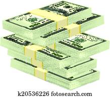 Vector Stack of Money