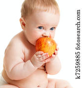 בחור של תינוק, לאכול, אוכל בריא