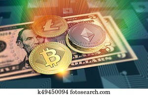 光沢がある, さざ波, crypto-currency, 背景