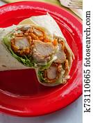 Crispy Chicken Caesar Wrap