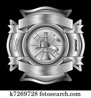 Firefighter Cross Silver Firefighter Cross Silver