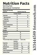 Nutrition Facts Vector Food Label Nutrition Facts Vector Food Label
