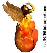 Phoenix Woman Reborn from the Flame Phoenix Woman Reborn from the Flame