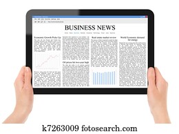 čitateľský, správa, prostredníctvom, tablet pc