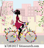 על אופניים, בעיר