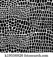 תנין, עור, שחור