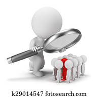 3d small people - recruitment 3d small people - recruitment