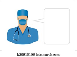 docteur, -, avatars, et, utilisateur, icônes