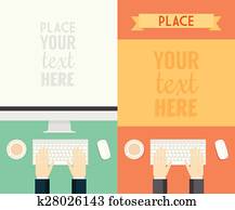 Flat Design Concepts Web Banner Promotional Trendy Flat Design Concepts Web Banner Promotional Trendy