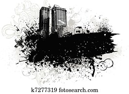 Grunge city design Grunge city design