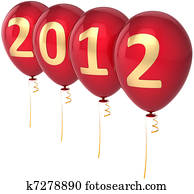 New Year's 2012 eve balloons New Year's 2012 eve balloons