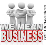 wir, mittel, geschäftsmenschen, verschränkte arme, ernst, erfolgsmenschen