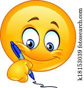 Writing emoticon Writing emoticon