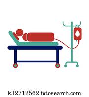 輸血 クリップアート 切り張り イラスト 絵画 集 K Fotosearch