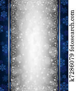 Blue Christmas background with decorative snowflake borders Blue Christmas background with decorative snowflake borders