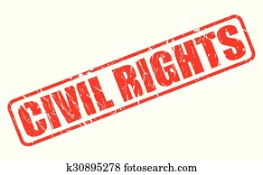derechos civiles, rojo, estampilla, texto