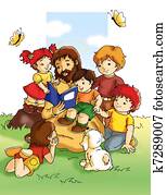 Jesus with children Jesus with children