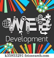 Web Development Dark Colorful Web Development Dark Colorful