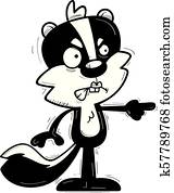 כועס, ציור היתולי, נקבה, בואש