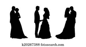 bride and groom silhouettes set 1 bride and groom silhouettes set 1