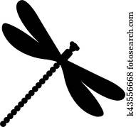 Dragonfly silhouette Dragonfly silhouette