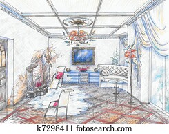 Interior of living room Interior of living room
