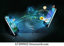 Smart phones communication Smart phones communication
