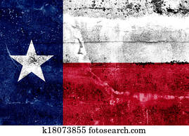 Texas State Flag painted on grunge wall Texas State Flag painted on grunge wall