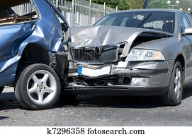 Two cars crashed Two cars crashed