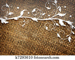 wattled background with lace wattled background with lace