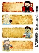 אוסף, של, גראנג, הלוווין, דגלים