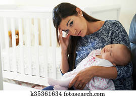 עייף, אמא, לסבול, מ, פרסם, נאטאל, דיכאון