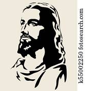 Jesus Face Silhouette Jesus Face Silhouette