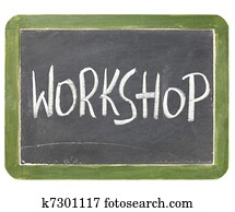 workshop blackboard sign workshop blackboard sign
