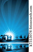 banner nativity scene banner nativity scene