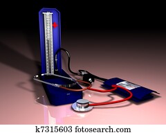 blood-pressure mercury-in 3D graphi blood-pressure mercury-in 3D graphi